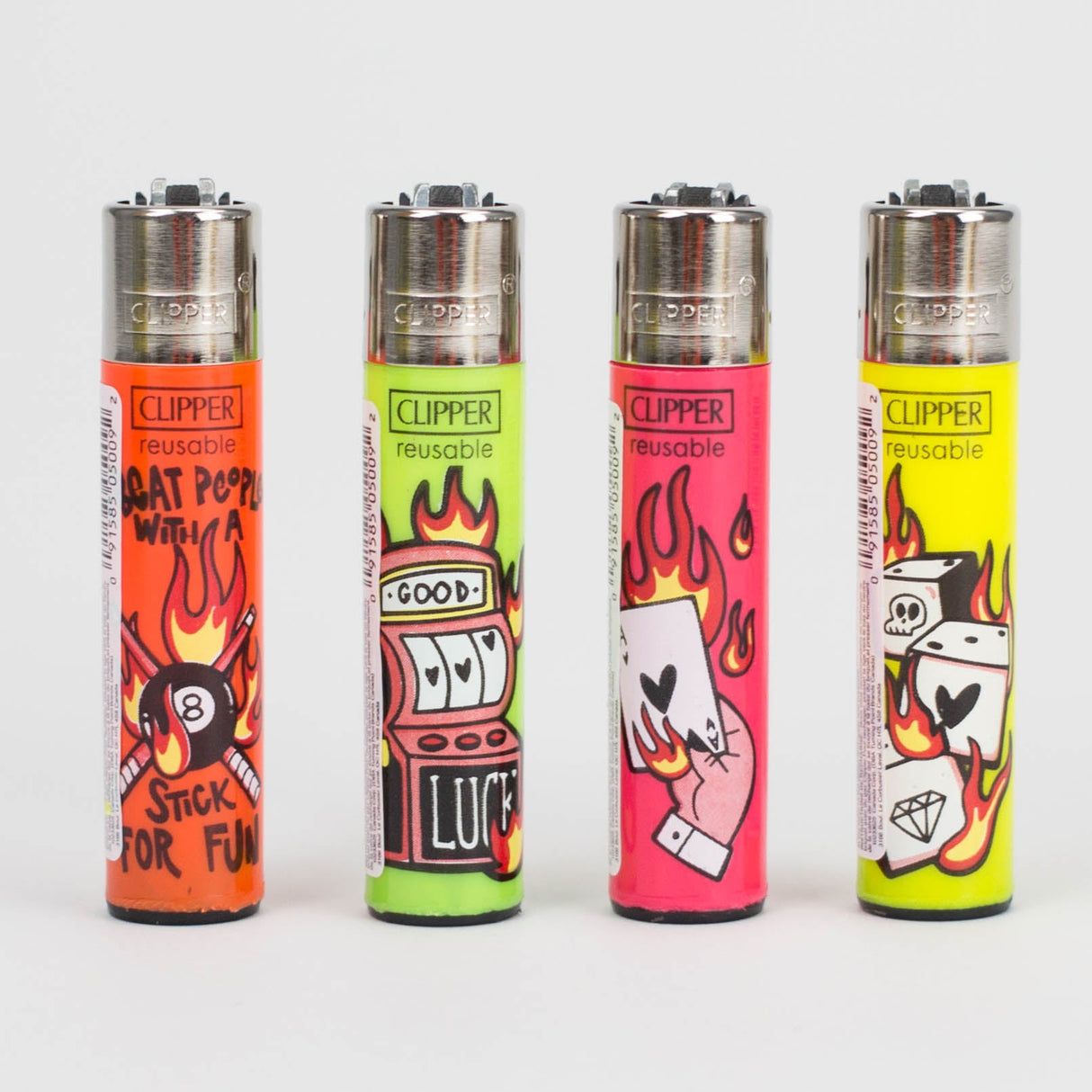 CLIPPER | Mixed Designs CAROUSEL DISPLAY LIGHTER Tray of 144 Lighter ONE