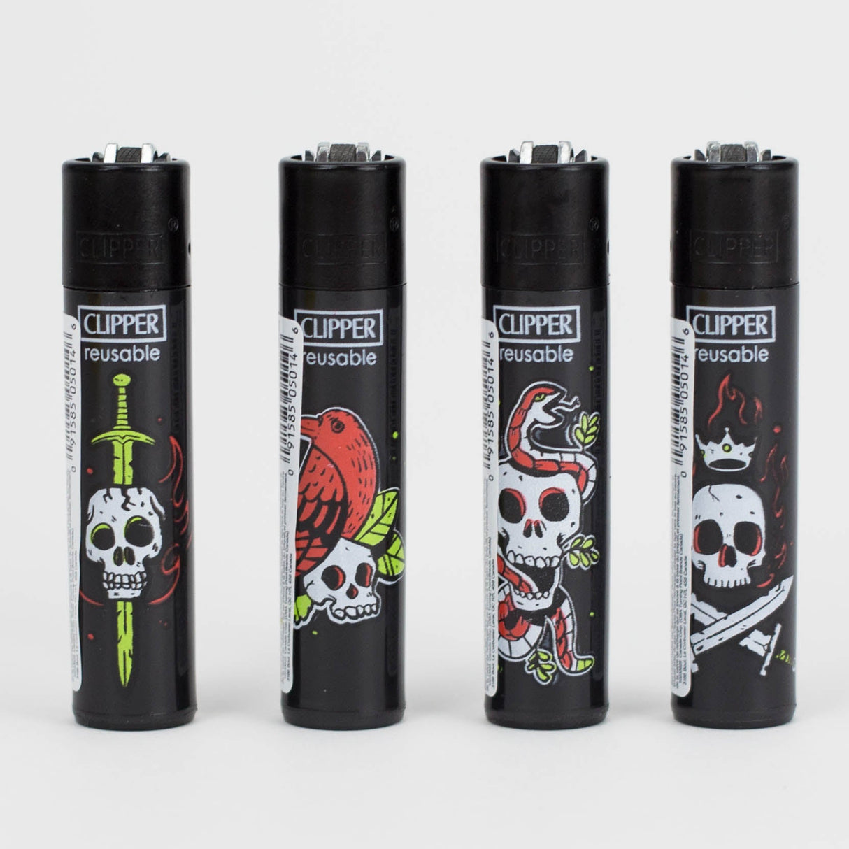 CLIPPER | Mixed Designs CAROUSEL DISPLAY LIGHTER Tray of 144 Lighter ONE