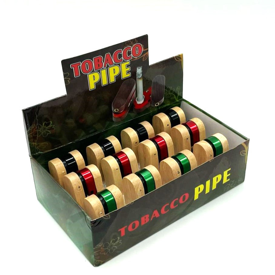 Foldable Wooden metal PIPE 1 Box 0f 12 Wooden Pipe NIBO Distribution