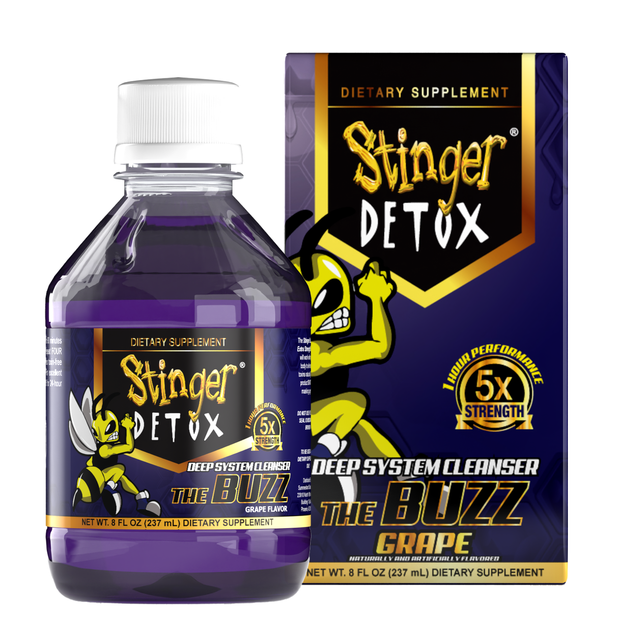 Stinger Detox | Buzz 5X Extra Strength Drink – 8 FL OZ Detox Desert Depot