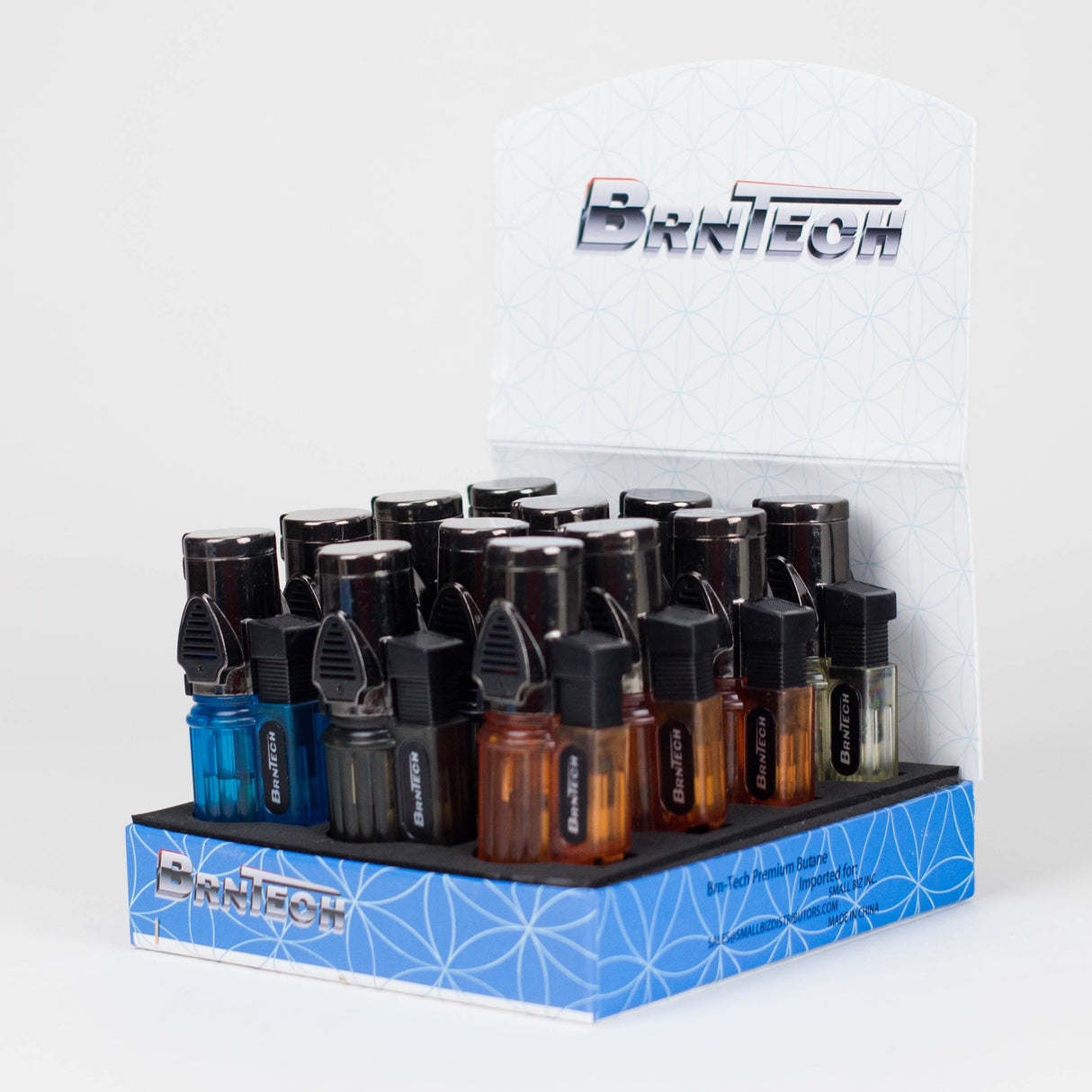 BrnTech | Triple Flame Torches 12 Pieces - Assorted Colours Torch Small Biz Distributors