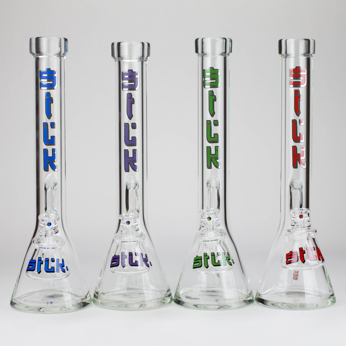 Silk Glass | 17" 10mm Thick Beaker Glass Bong with Accessories – Premium Gift Set Glass Bong Small Biz Distributors