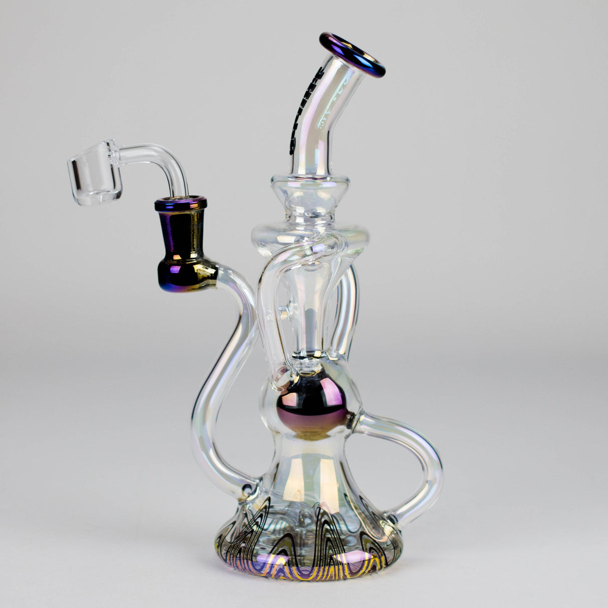 Trippy Glass | Recycler with Banger Glass Rig Small Biz Distributors