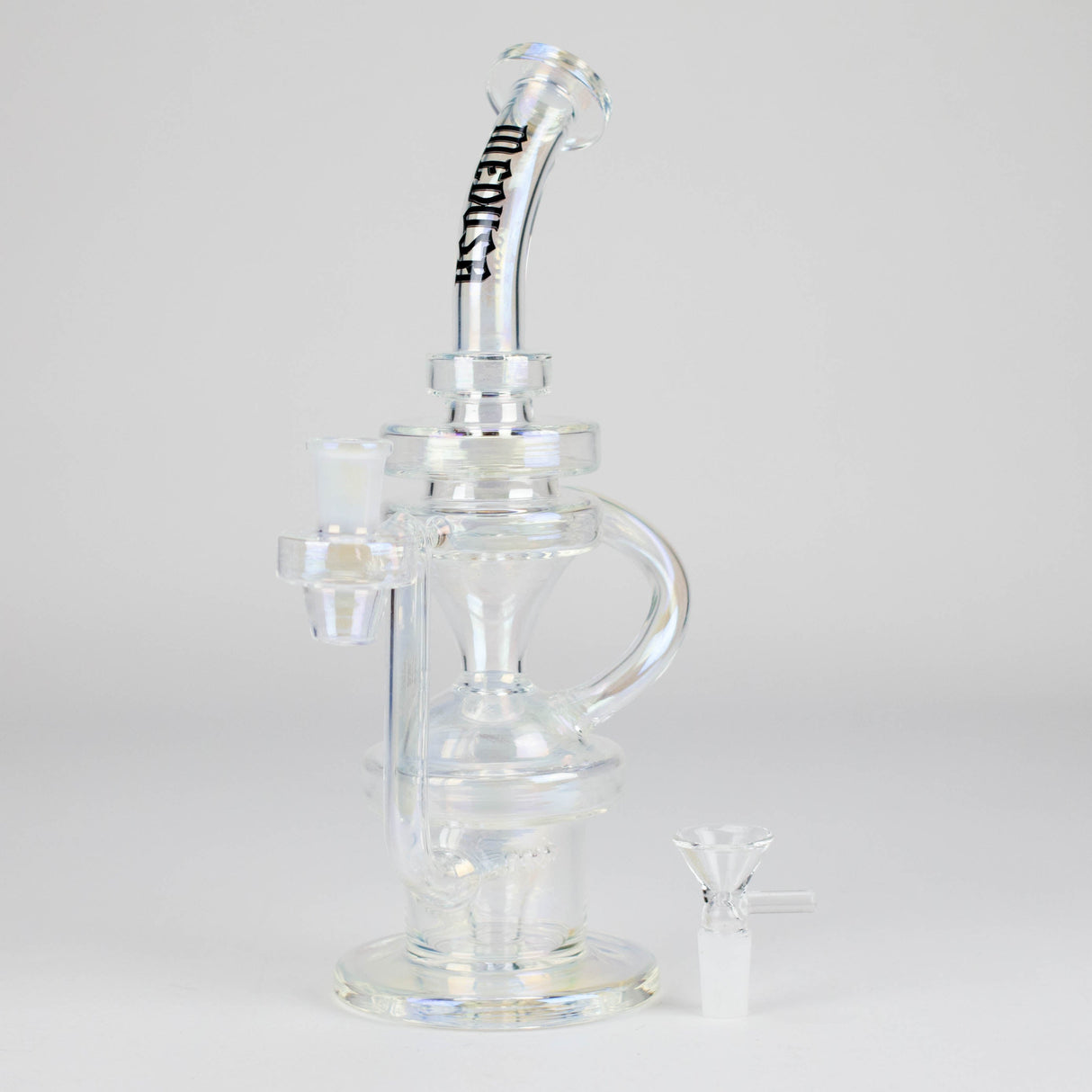 Medusa | 12" Recycler-Style 1 Glass Bong Small Biz Distributors