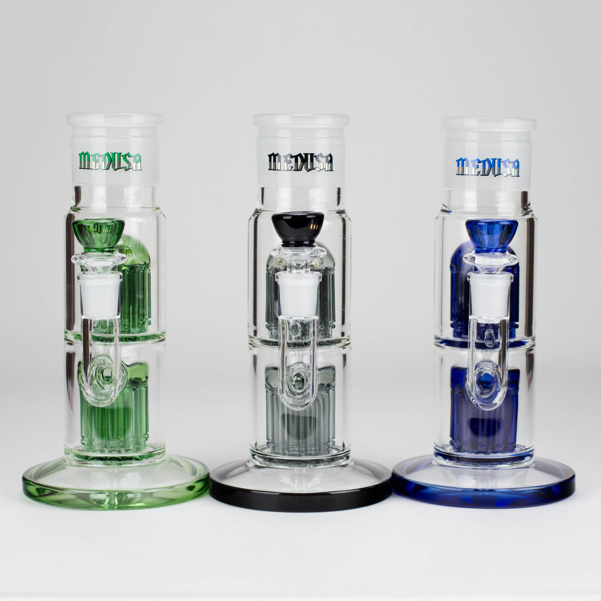 Medusa | Double Tree Arm Perc Base for Stack-A-Bong Glass Bong Small Biz Distributors