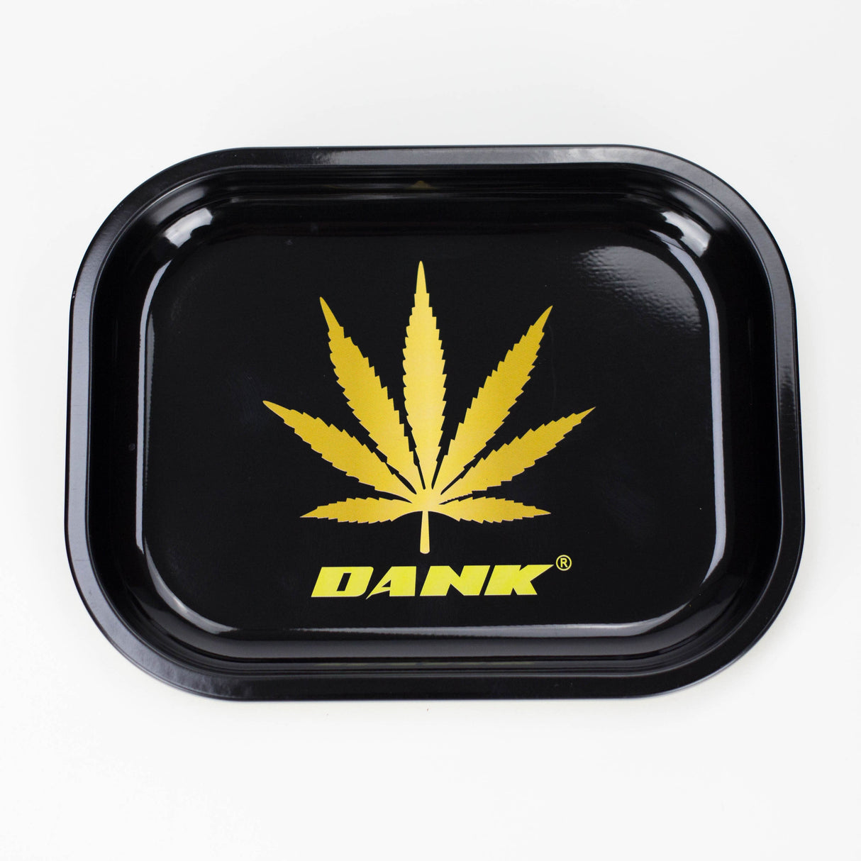 Novelty Metal Rolling Trays -Small Tray Smoking Cat Distribution Gold Leaf Dank