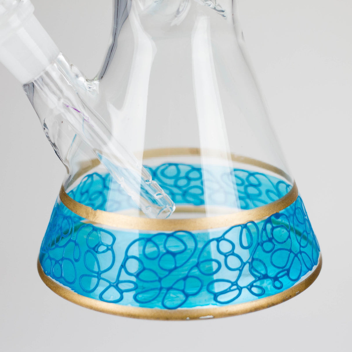 12" Printed beaker glass water bong-Assorted Glass Bong Bongzie Smokes