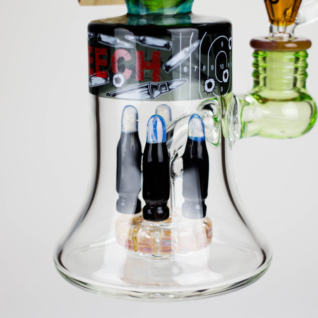 Cheech | 12.5" Pistalado Bong CHE-356 Glass Bong Smoking Cat Distribution