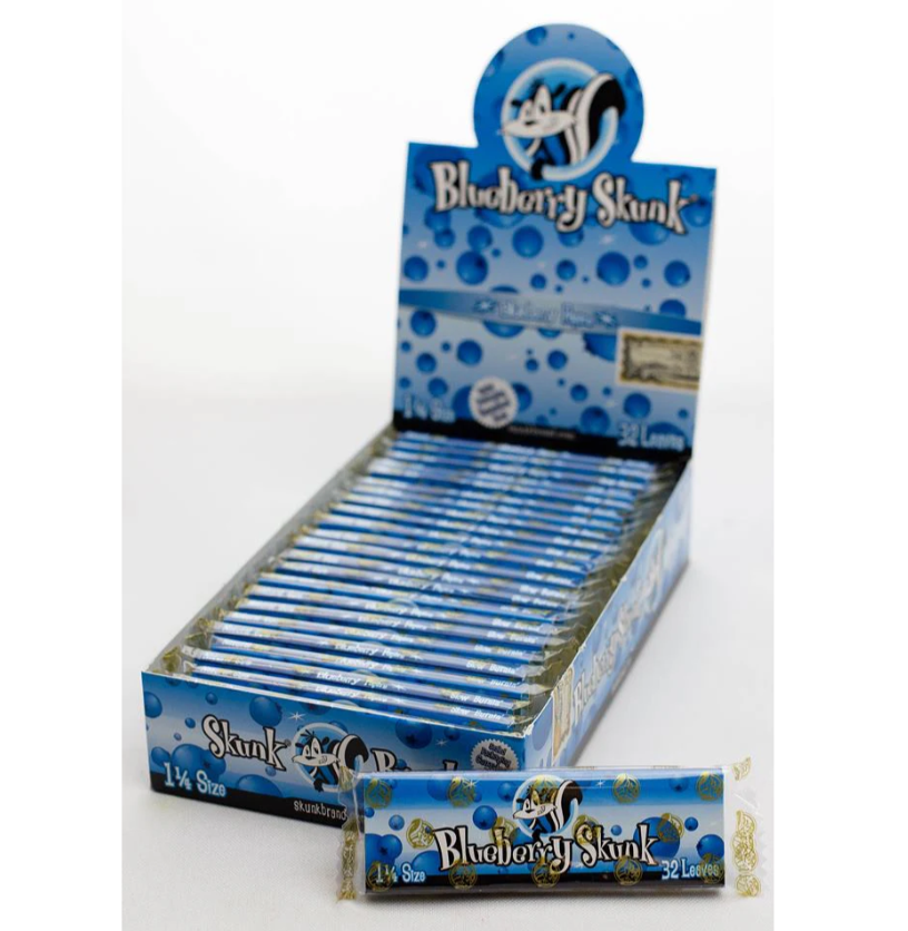 Skunk Brand | sneaky delicious flavors papers 1 - 1/4" Size NIBO Distribution Blueberry