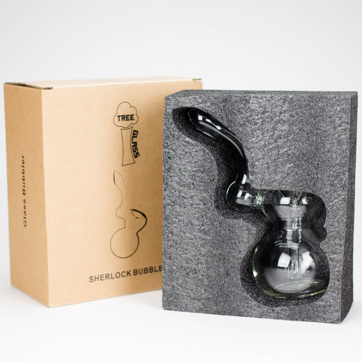 Tree Glass | 7" Showerhead Sherlock Glass Bubbler Glass Pipe Maq Distributors