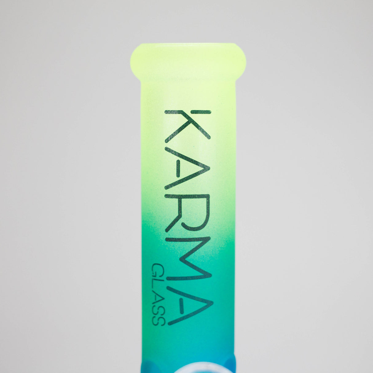 Karma | 9" Beaker 3 Toned Frosted Glass Bong Glass Bong Maq Distributors