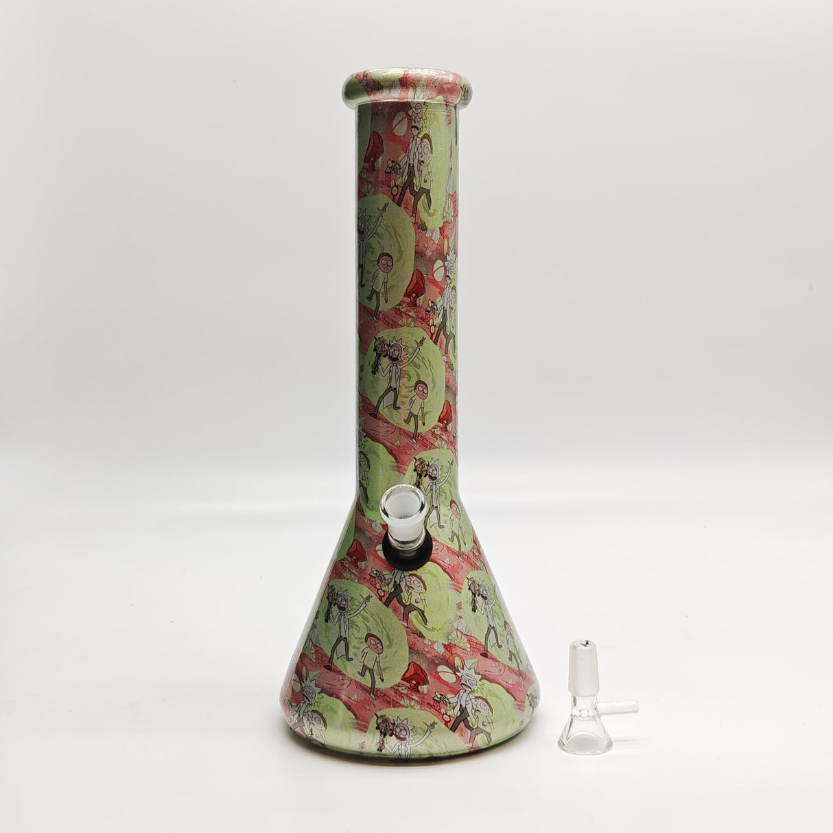 13" 7mm Hydrographic Glass Bong-Assorted Designs Glass Bong Super Supplys Inc