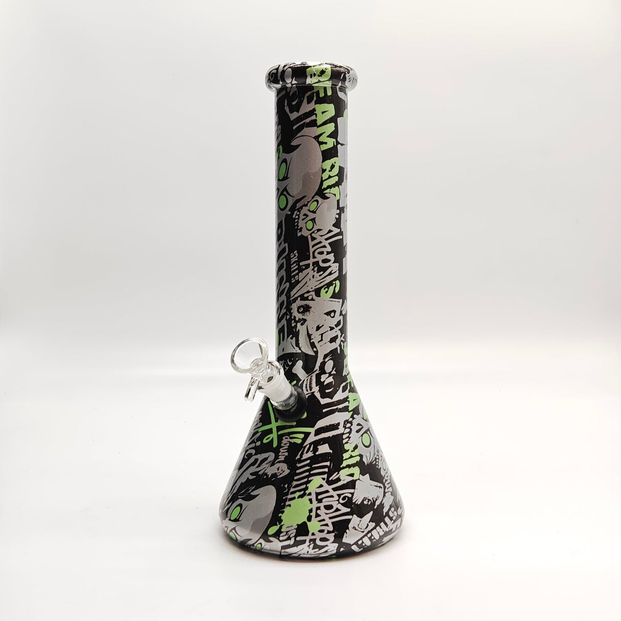 13" 7mm Hydrographic Glass Bong-Assorted Designs Glass Bong Super Supplys Inc