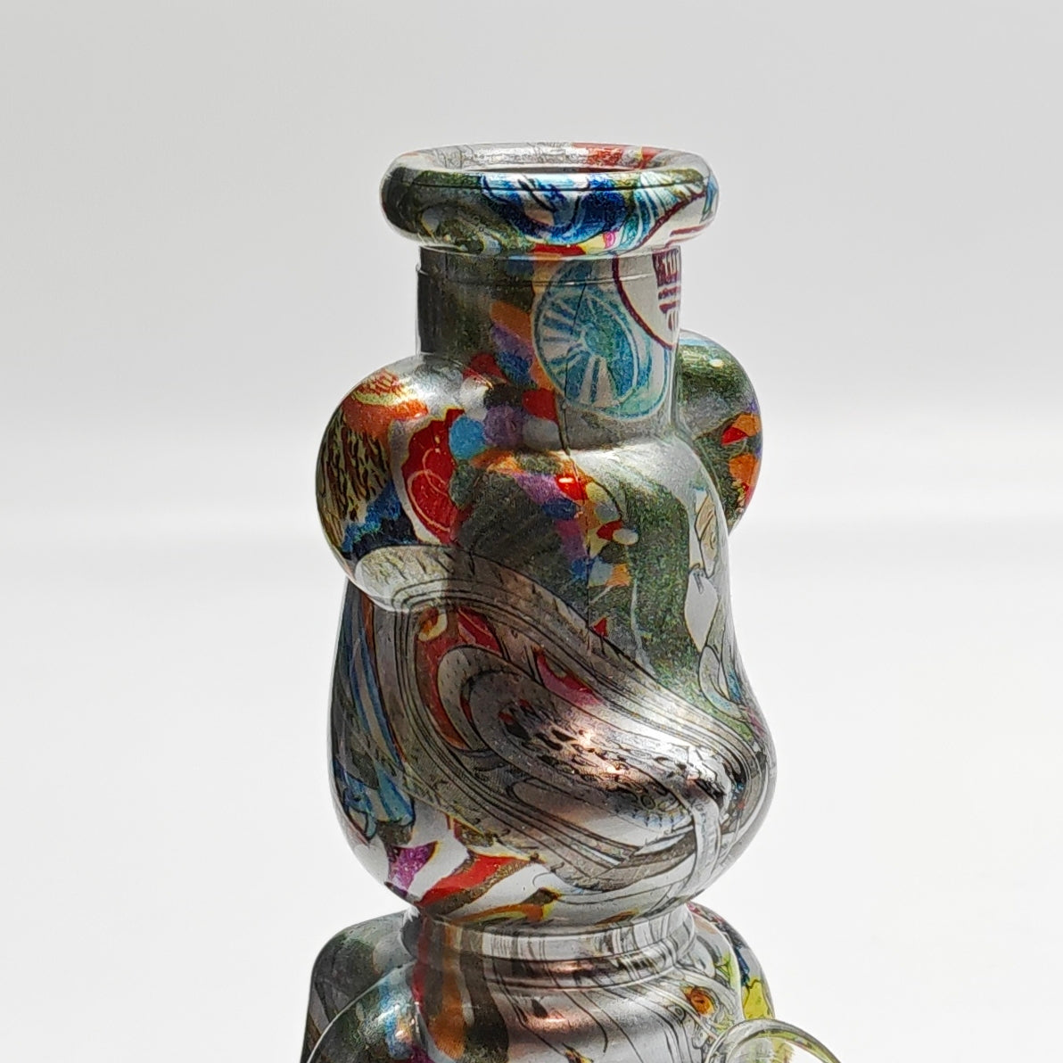 7.5" Hydrographic Bear Water Pipe-Assorted Designs Glass Bong Super Supplys Inc
