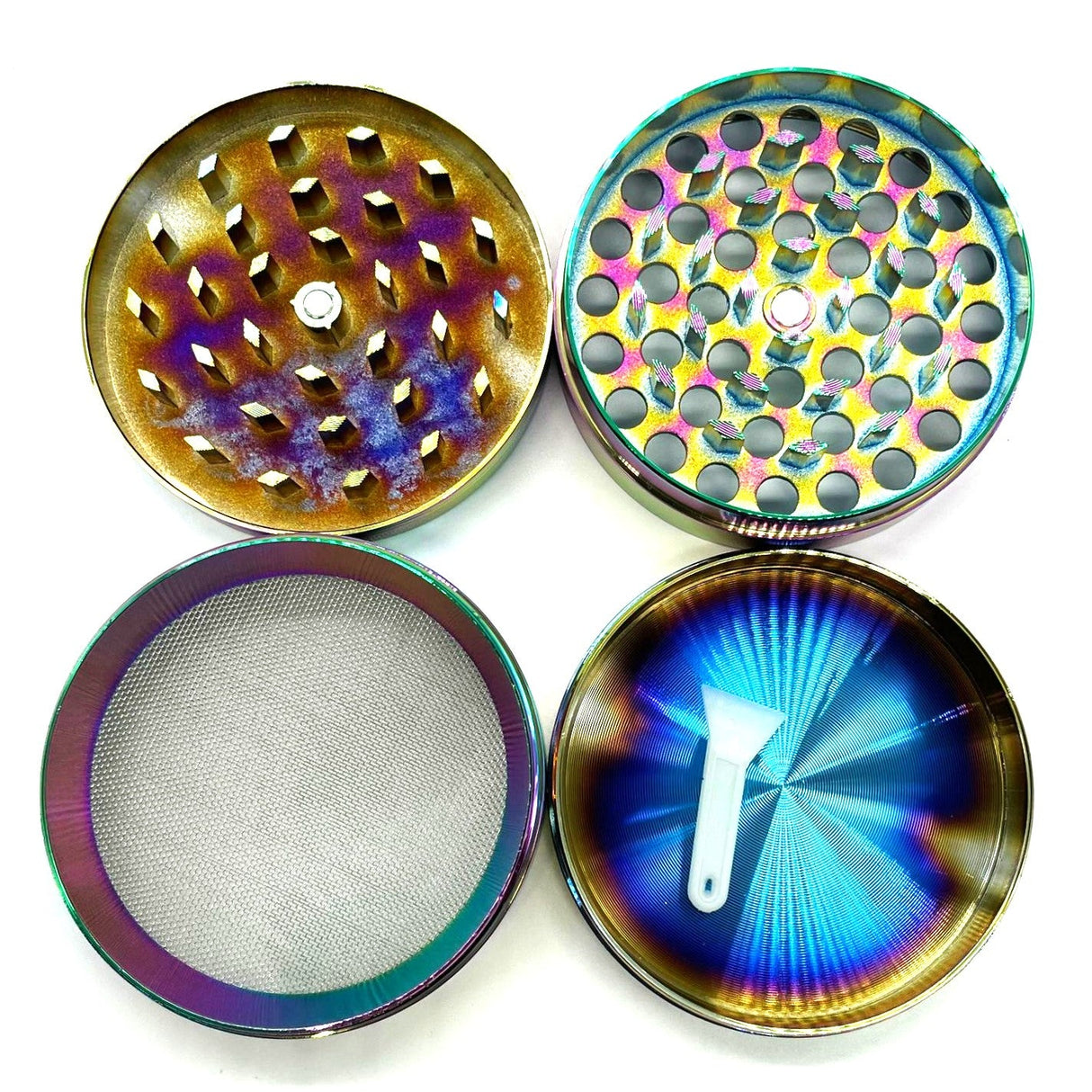 Bitcoin Grinder 4-Part – 63mm Premium Metal Herb Grinder (Box of 6) Display Pack NIBO Distribution