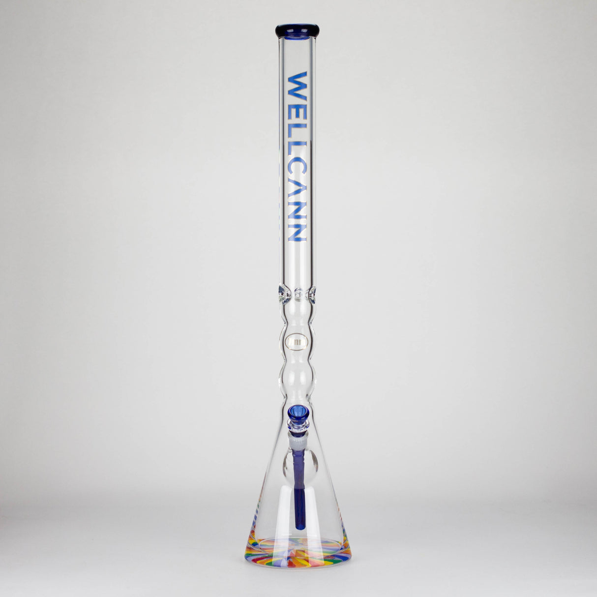 WellCann | 29" Curved Tube Beaker Bong – Heavy-Duty 7mm Glass with Thick Base Glass Bong Smoking Cat Distribution