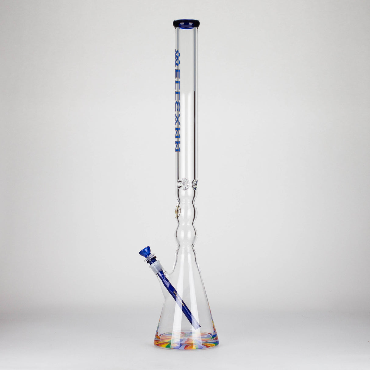 WellCann | 29" Curved Tube Beaker Bong – Heavy-Duty 7mm Glass with Thick Base Glass Bong Smoking Cat Distribution