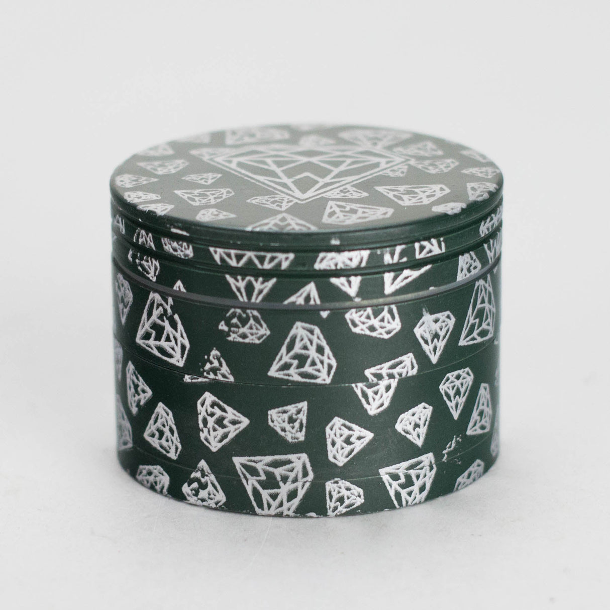 58mm Diamond Star 4-Part Aluminum Herb Grinder – 16pcs Bulk Pack Regular Grinder Bongzie Smokes