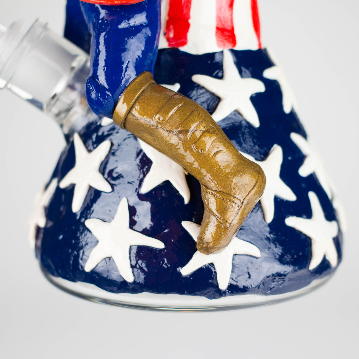 12" Captain Star Glass Bong – 9mm Thick Superhero-Themed Glass Resin · Silicone · Plastic Bong RMG WHOLESALE