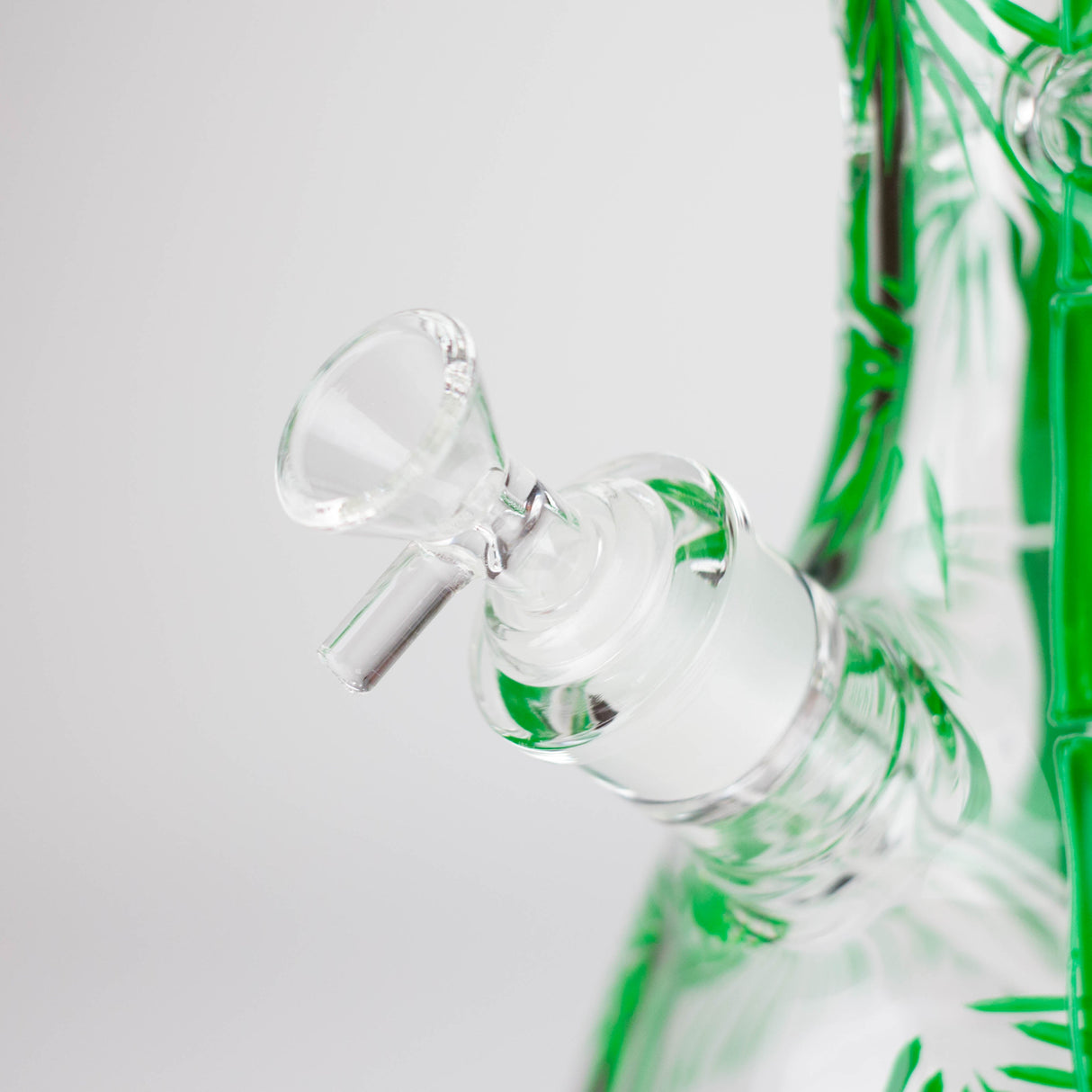 12" Panda & Bamboo Beaker Glass Bong – 7mm Thick with Ice Pinch Glass Bong RMG WHOLESALE