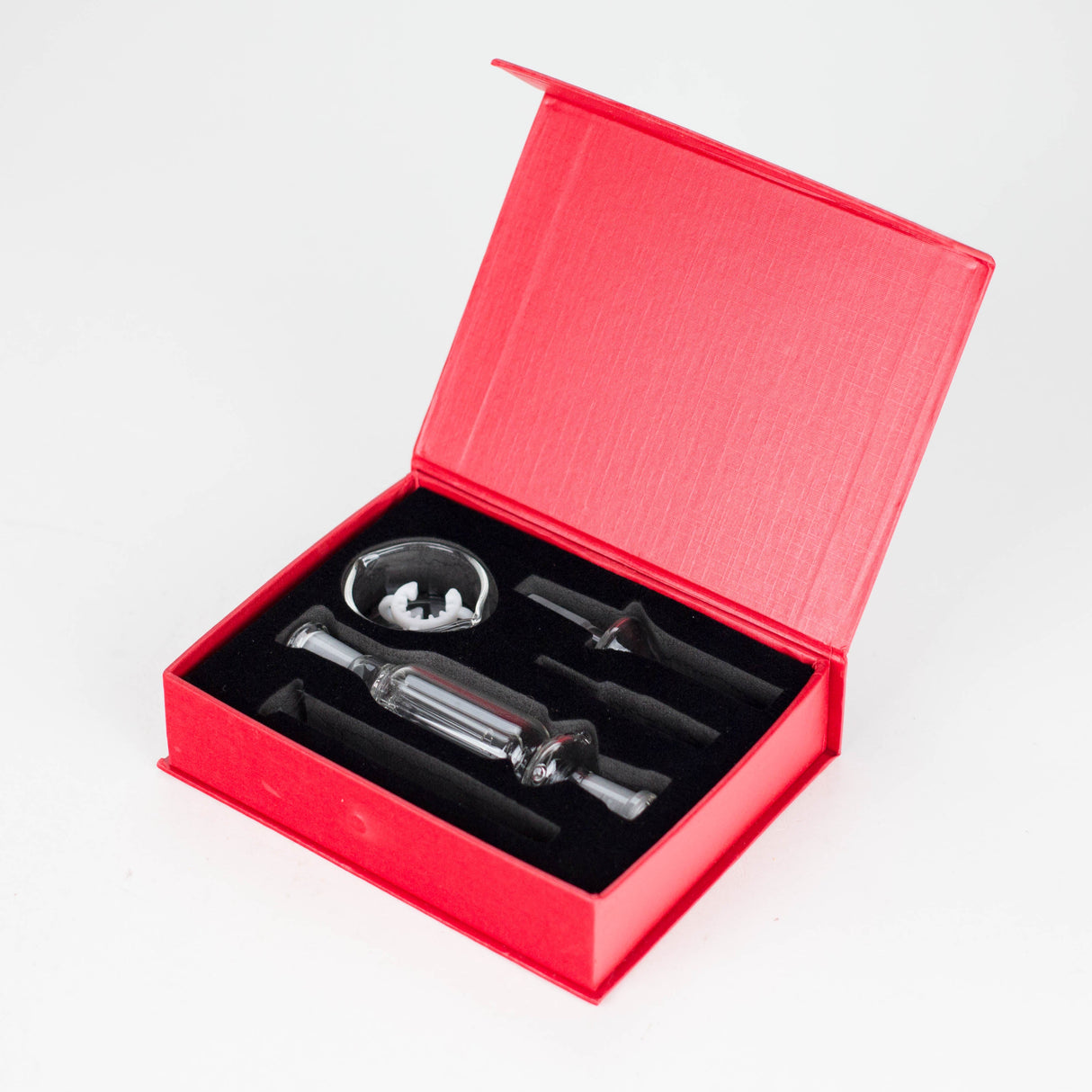 Glass Nectar Collector Kit with Titanium Tip – Complete Set in Premium Red Box Nectar Collector RMG WHOLESALE