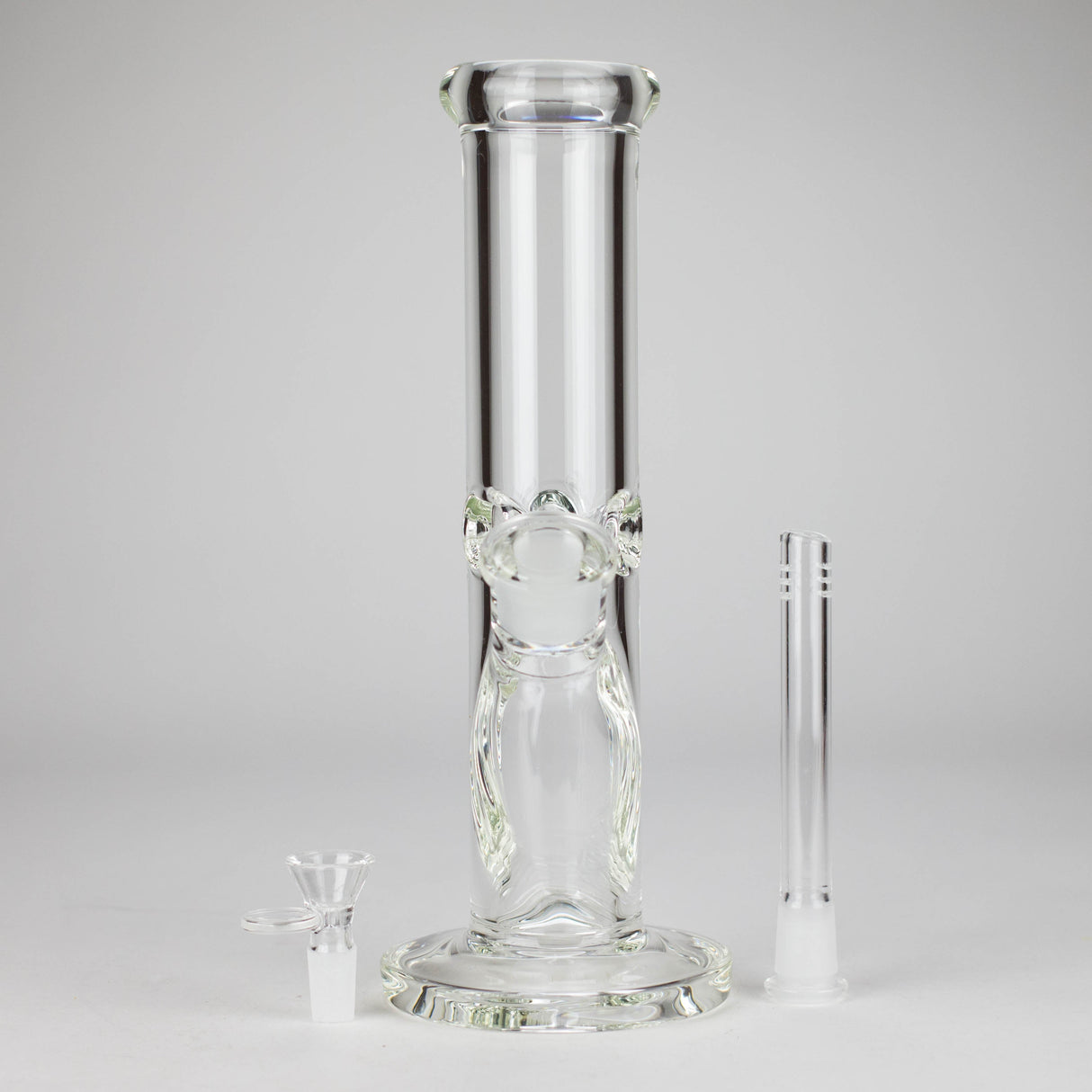 12" Cylindrical Clear Water Pipe – Straight Tube Bong | 9mm Thick Glass Bong RMG WHOLESALE