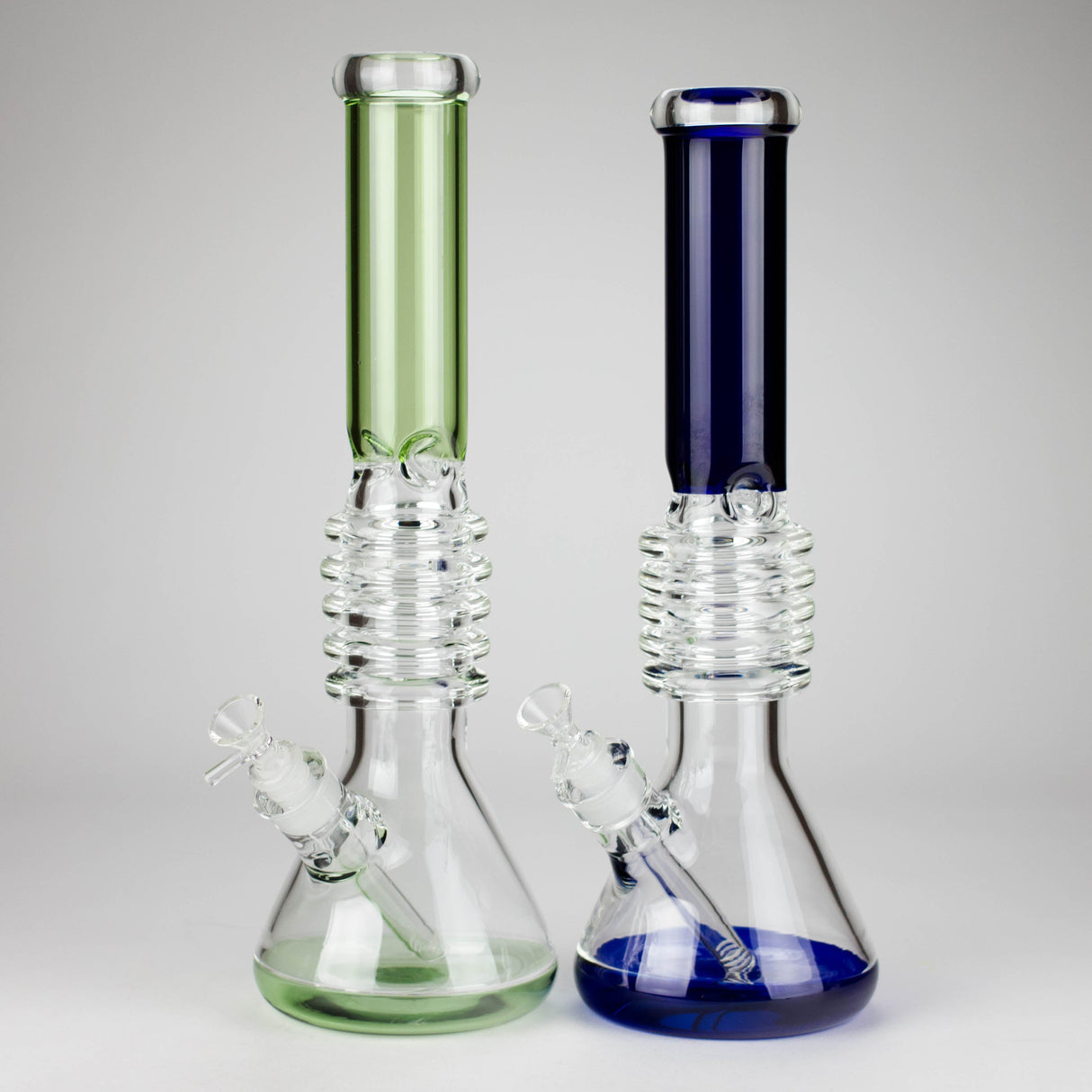 17" Ring Style Beaker Glass Bong – Spiral Neck | Ice Catcher | 14mm Bowl Joint Glass Bong RMG WHOLESALE