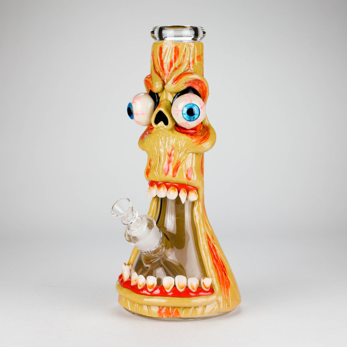 12" Monster Zombie Face Glass Bong – 9mm Thick Resin · Silicone · Plastic Bong RMG WHOLESALE