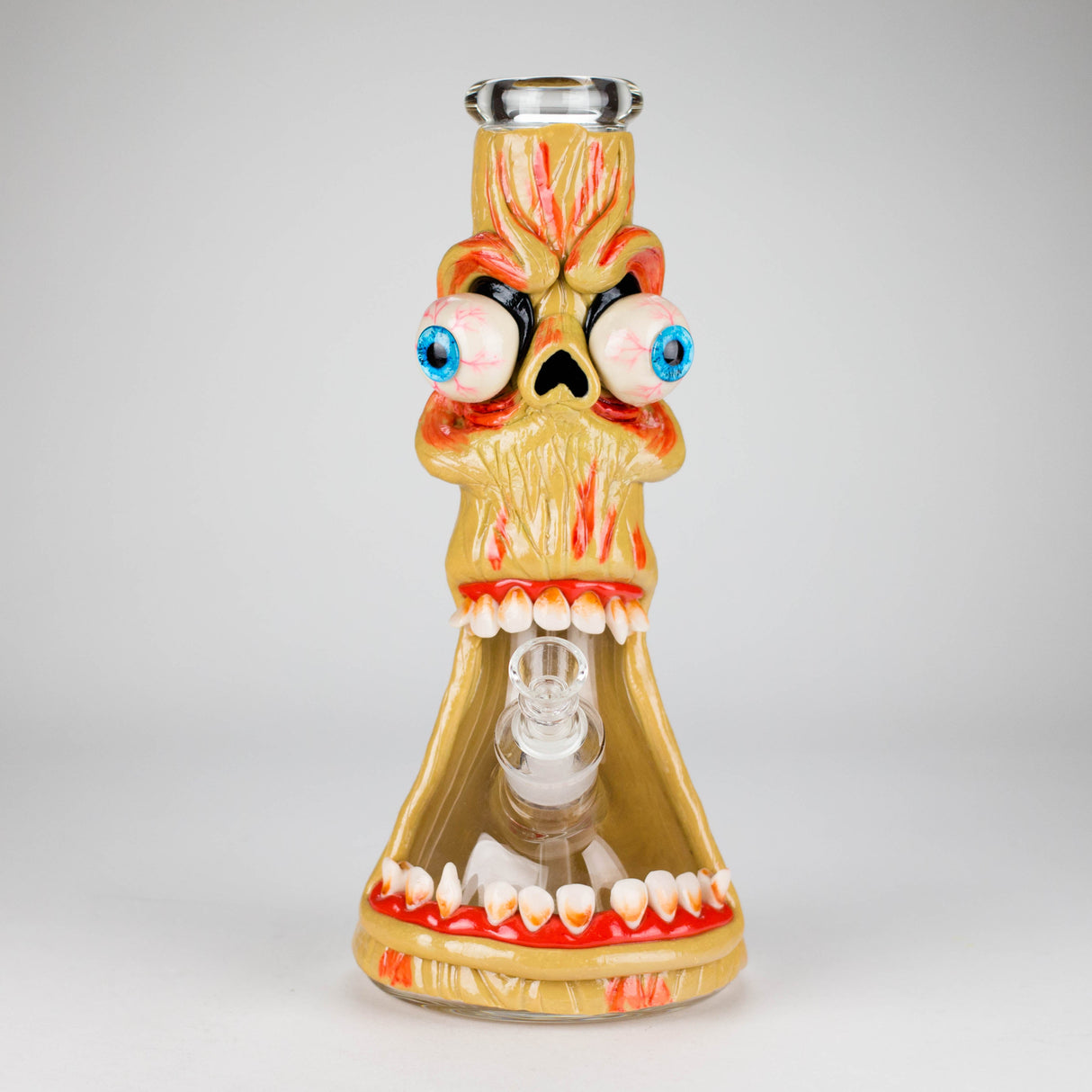 12" Monster Zombie Face Glass Bong – 9mm Thick Resin · Silicone · Plastic Bong RMG WHOLESALE