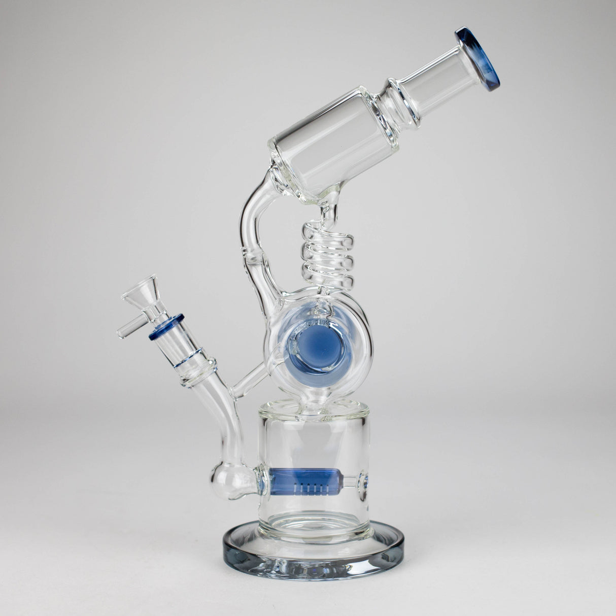 13" Telescope Coil Button Recycler Bong Glass Bong RMG WHOLESALE