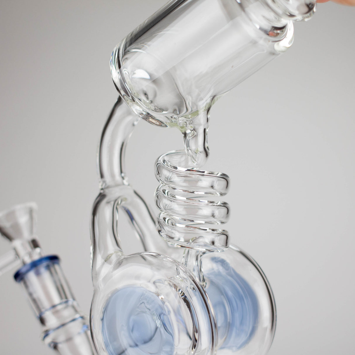13" Telescope Coil Button Recycler Bong Glass Bong RMG WHOLESALE