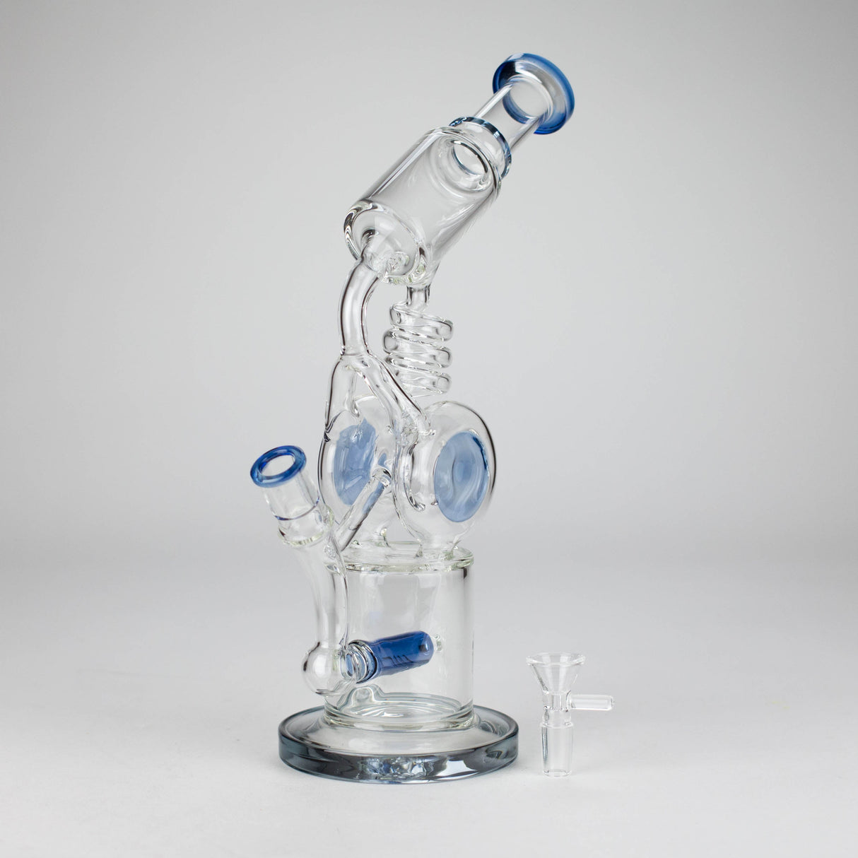 13" Telescope Coil Button Recycler Bong Glass Bong RMG WHOLESALE
