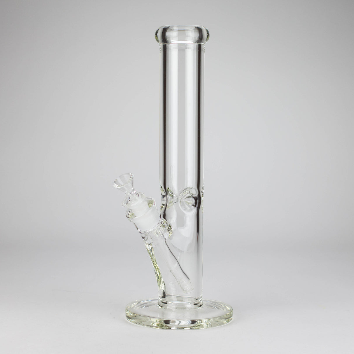 15" Cylindrical Clear Glass Water Pipe – 7mm Thick with Ice Catcher Straight Tube Bong with Wide Base & Deep Bowl Glass Bong RMG WHOLESALE