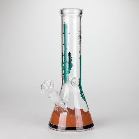 12" Beaker Glass Bong with Sticker | 14mm Bowl Joint Glass Bong Bongzie Smokes