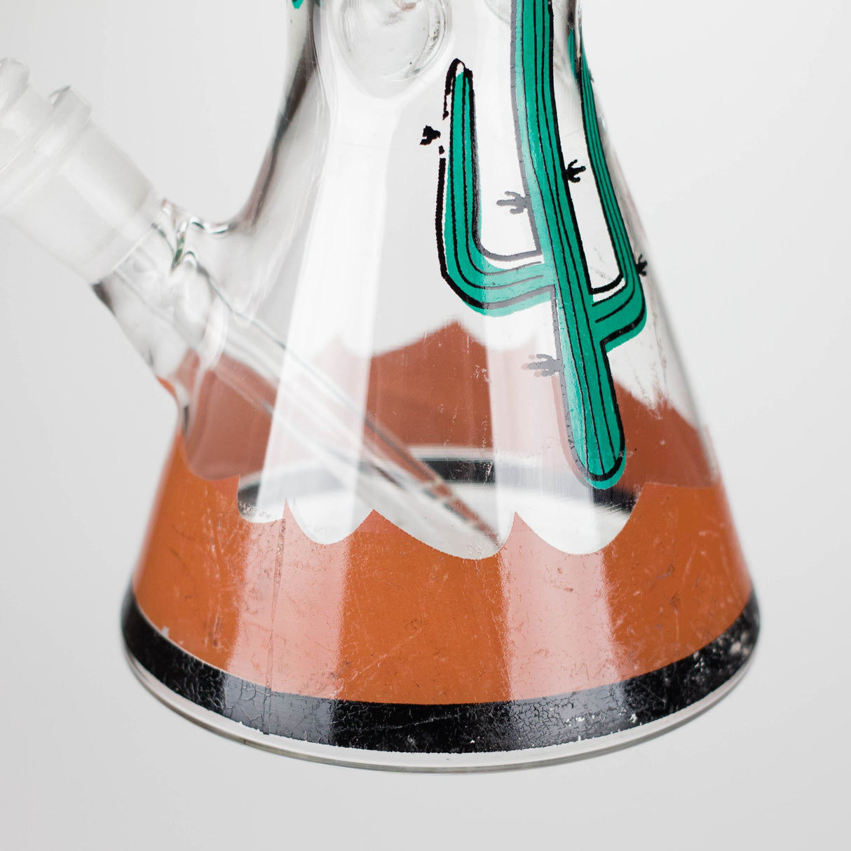 12" Beaker Glass Bong with Sticker | 14mm Bowl Joint Glass Bong Bongzie Smokes