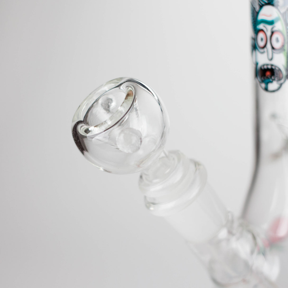 8" R&M Cartoon Beaker Glass Bong | 14mm Bowl Joint Glass Bong Bongzie Smokes