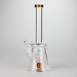 11" Glass Bong with Diffuser | 14mm Bowl Joint | Stemless Design Glass Bong Bongzie Smokes