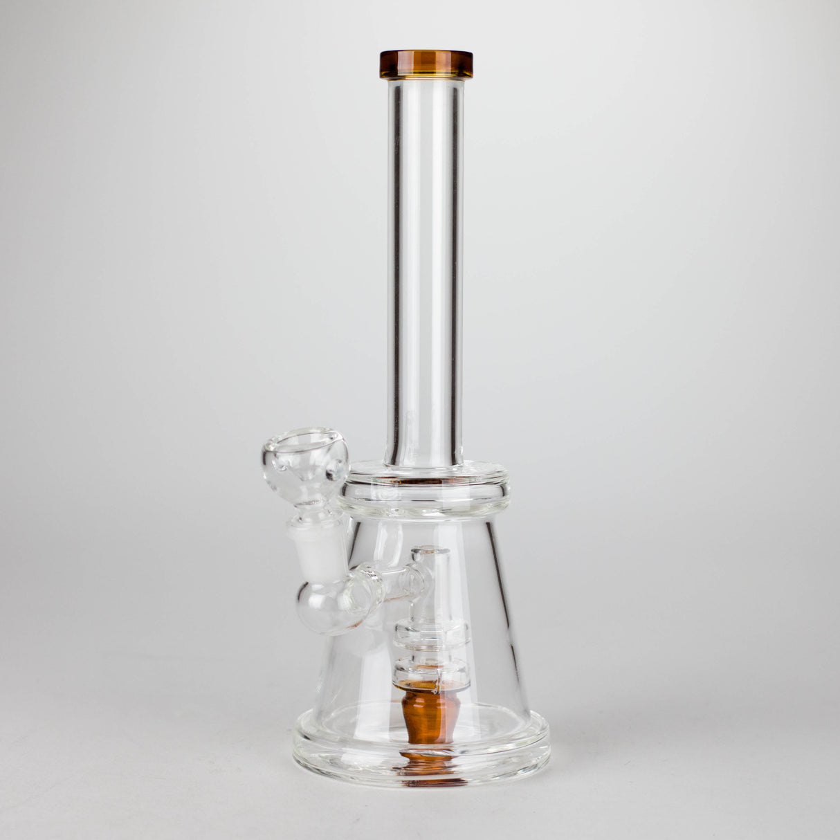 11" Glass Bong with Diffuser | 14mm Bowl Joint | Stemless Design Glass Bong Bongzie Smokes