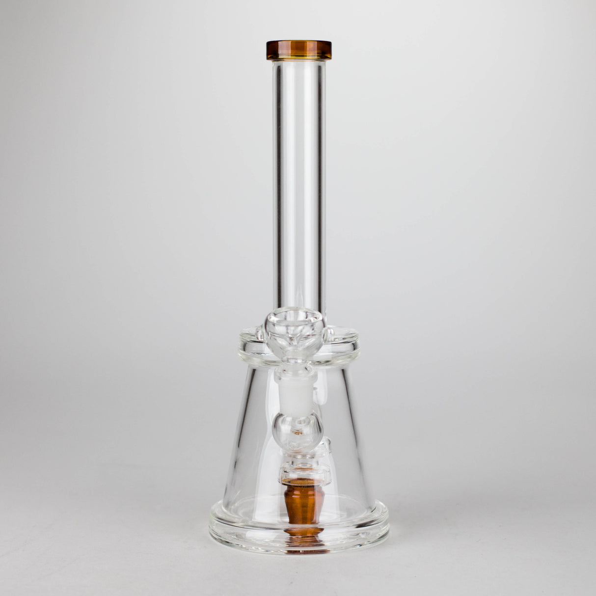 11" Glass Bong with Diffuser | 14mm Bowl Joint | Stemless Design Glass Bong Bongzie Smokes