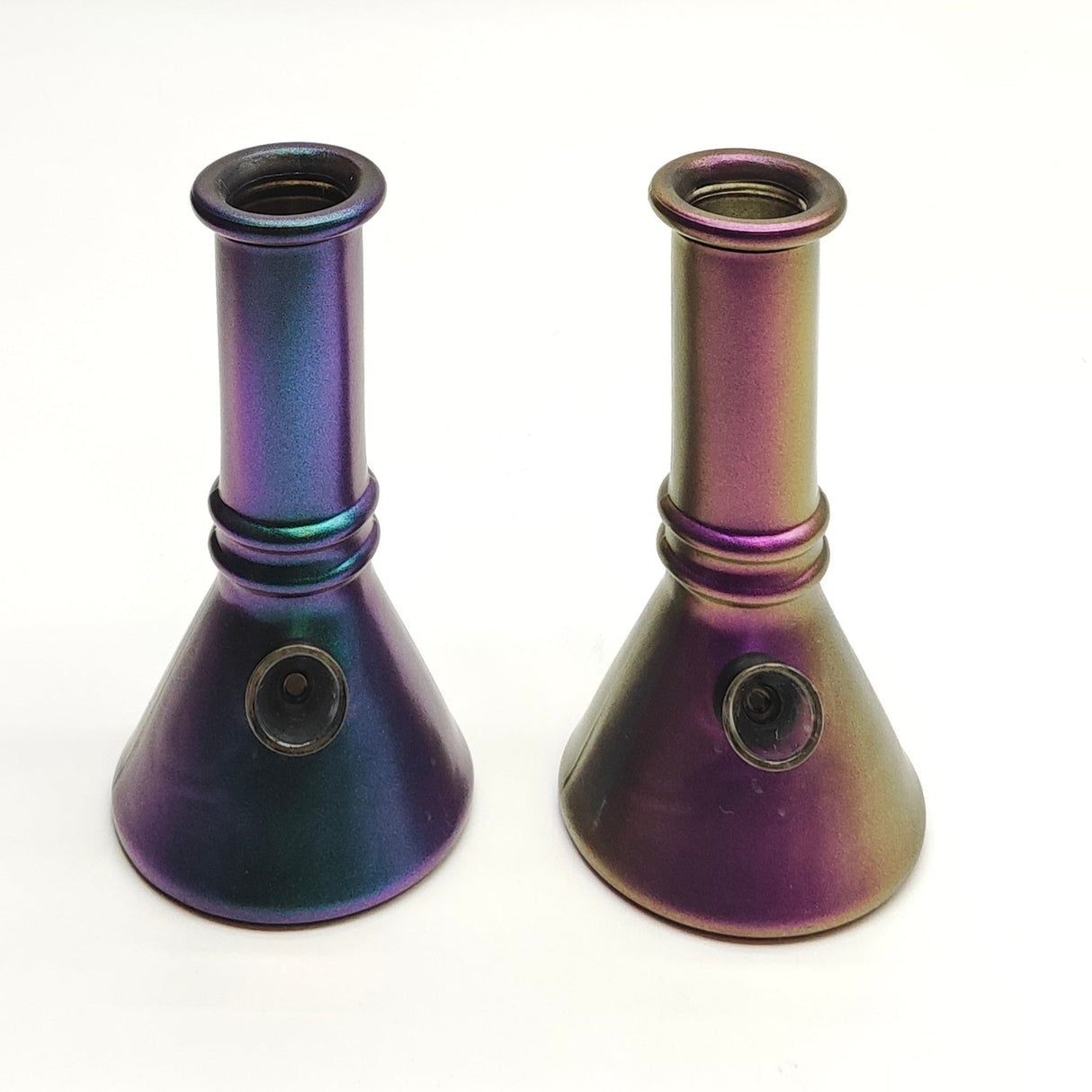 6" Iridescent Gradient Beaker Waterpipe 10Pcs/Box Glass Bong Super Supplys Inc