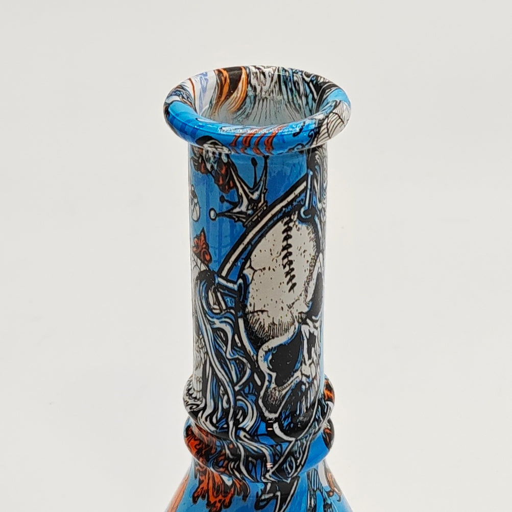 6" Hydrographic Beaker Waterpipe - 10-Piece Box Glass Bong Super Supplys Inc