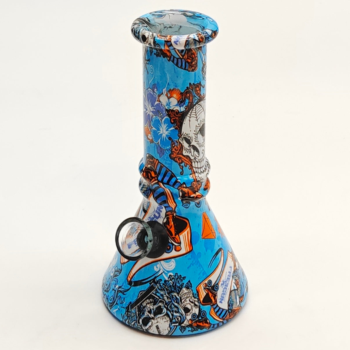 6" Hydrographic Beaker Waterpipe - 10-Piece Box Glass Bong Super Supplys Inc