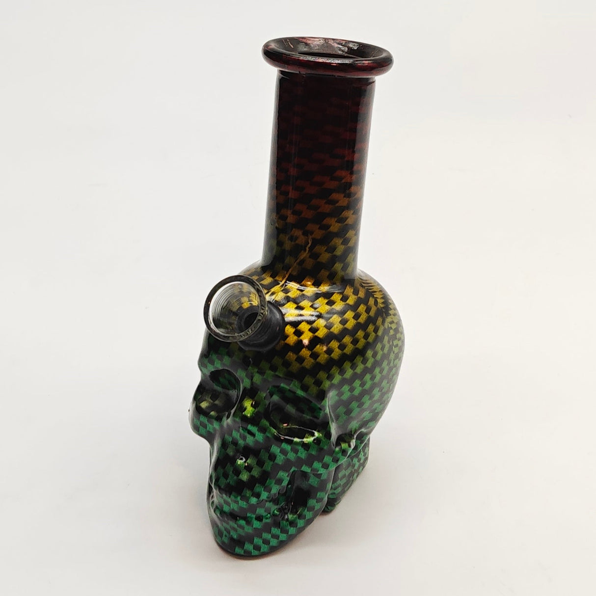 6" Carbon Fiber Skull Beaker Waterpipe 10Pcs/Box Resin · Silicone · Plastic Bong Super Supplys Inc