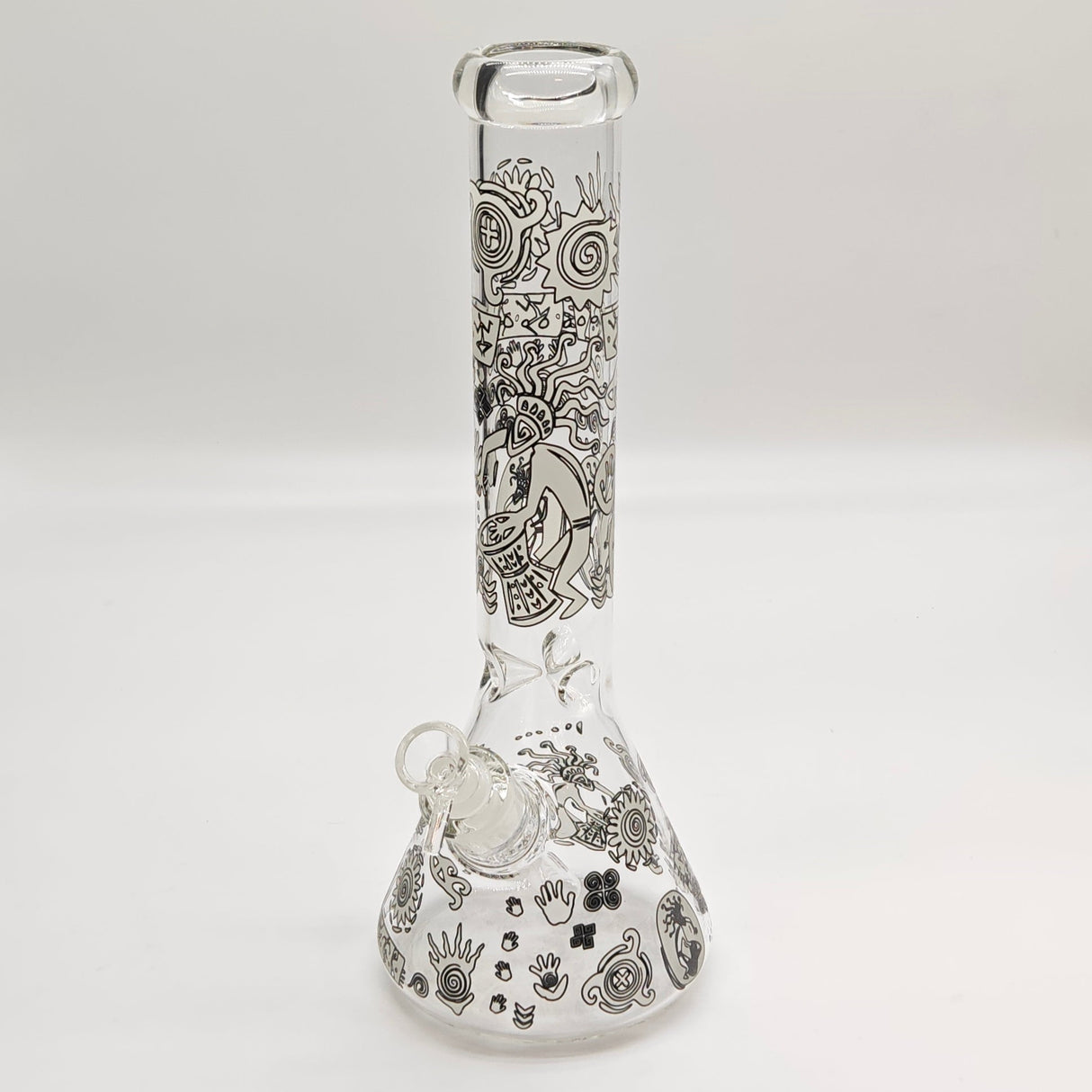 14" Glow in the dark 5mm Beaker Glass Bong Glass Bong Super Supplys Inc A