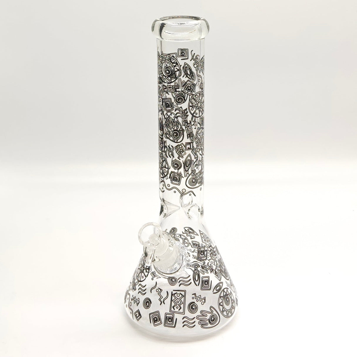 14" Glow in the dark 5mm Beaker Glass Bong Glass Bong Super Supplys Inc C