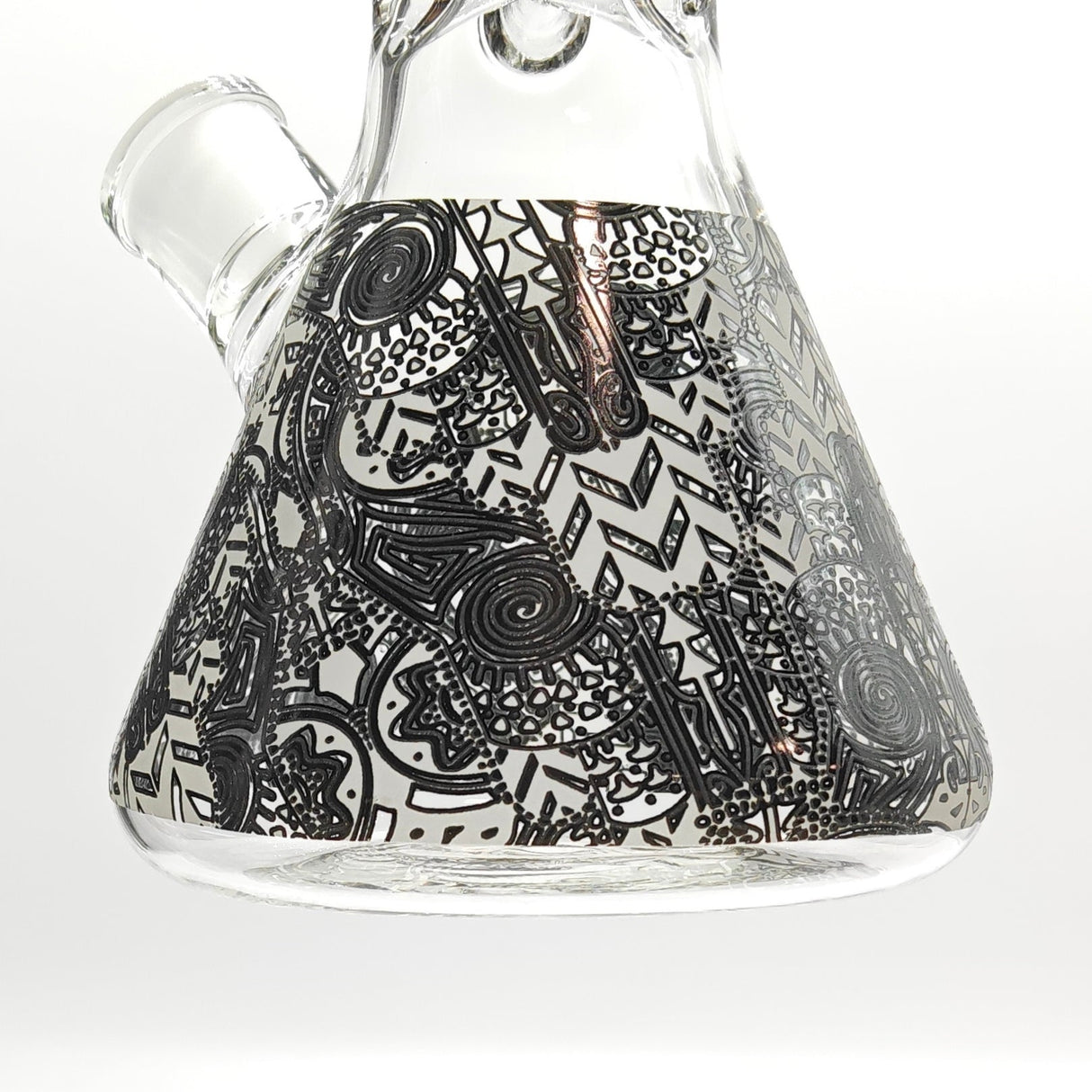 14" Glow in the dark 5mm Beaker Glass Bong Glass Bong Super Supplys Inc