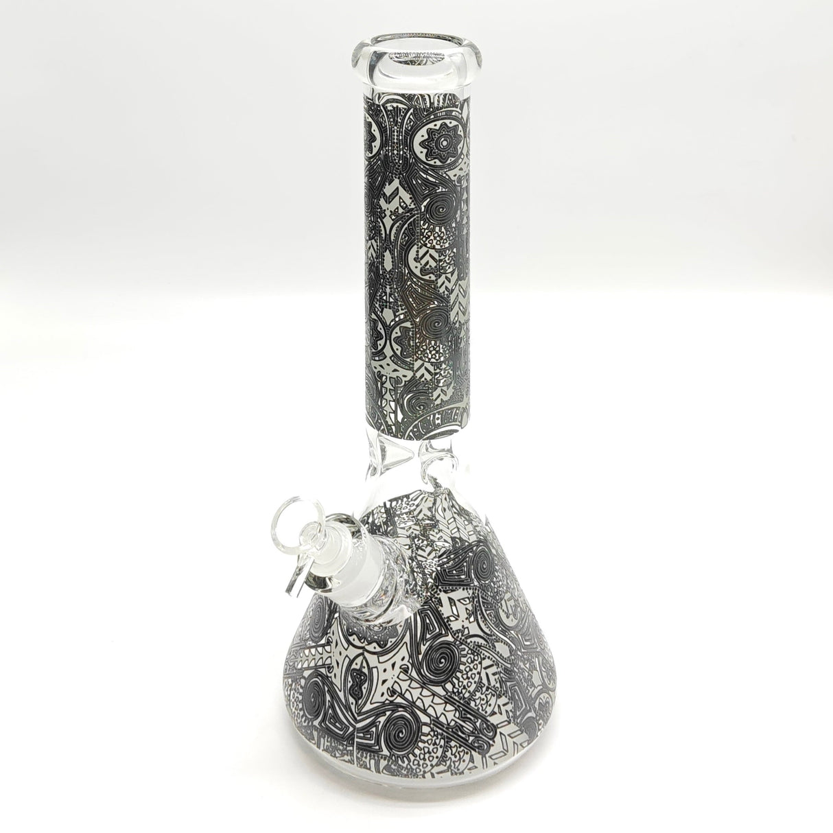 14" Glow in the dark 5mm Beaker Glass Bong Glass Bong Super Supplys Inc D