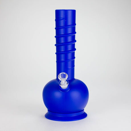 HIT | 12" Silicone Round Water Pipe - with Glass Bowl and Downstem Resin · Silicone · Plastic Bong NIBO Distribution