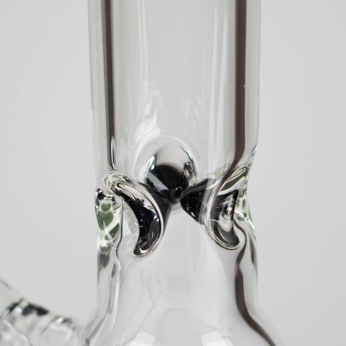 GB | 17" Tall Color Accented Beaker Bong – Slim Straight Tube with Downstem and Bowl Glass Bong RMG WHOLESALE