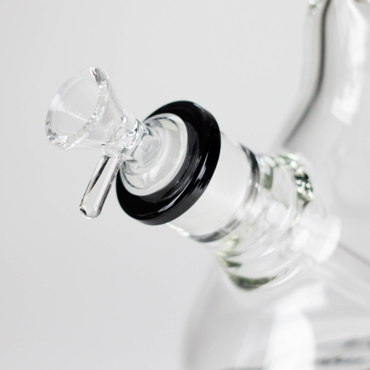 GB | 17" Tall Color Accented Beaker Bong – Slim Straight Tube with Downstem and Bowl Glass Bong RMG WHOLESALE